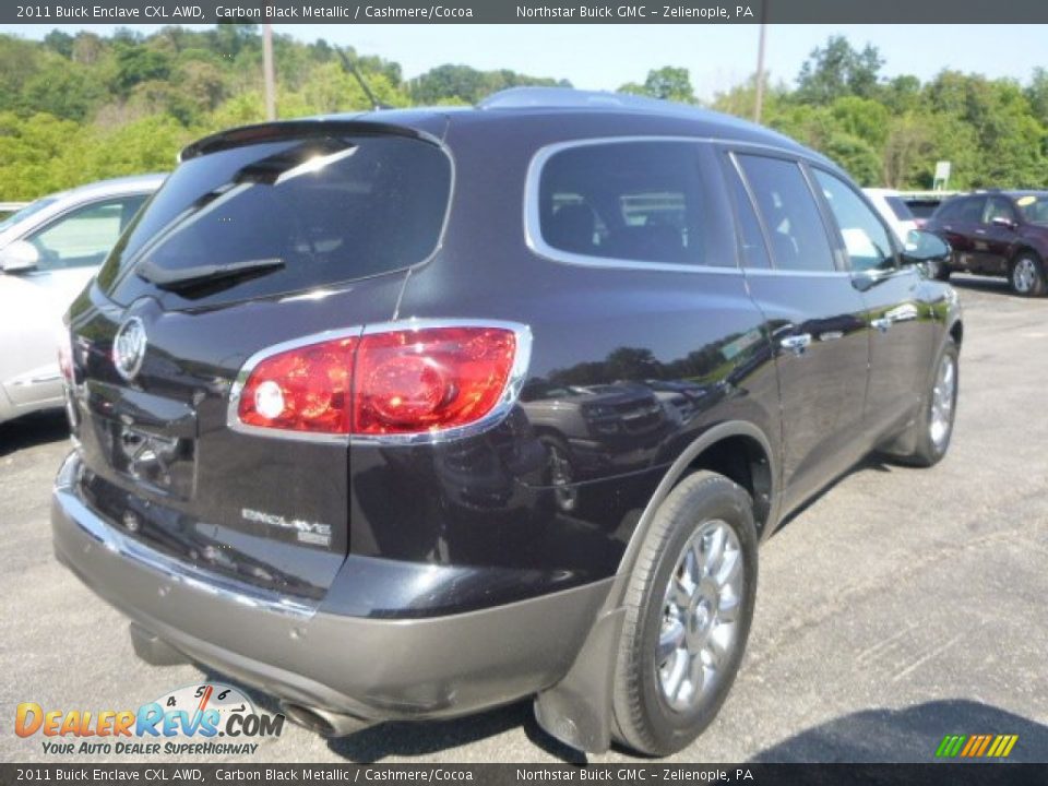 2011 Buick Enclave CXL AWD Carbon Black Metallic / Cashmere/Cocoa Photo #5