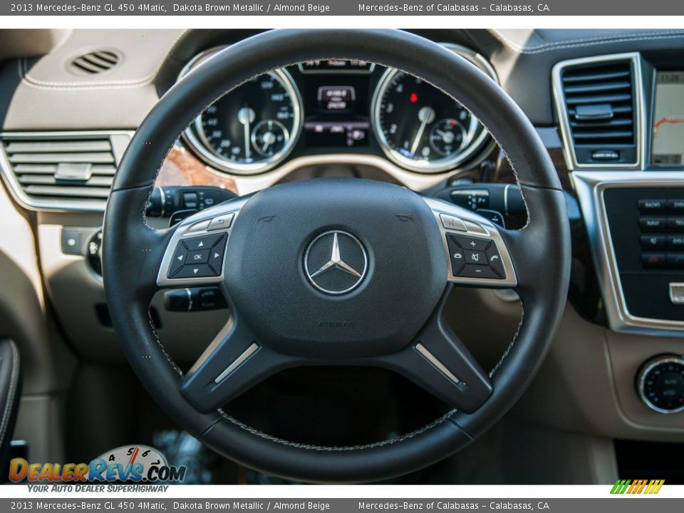 2013 Mercedes-Benz GL 450 4Matic Dakota Brown Metallic / Almond Beige Photo #18