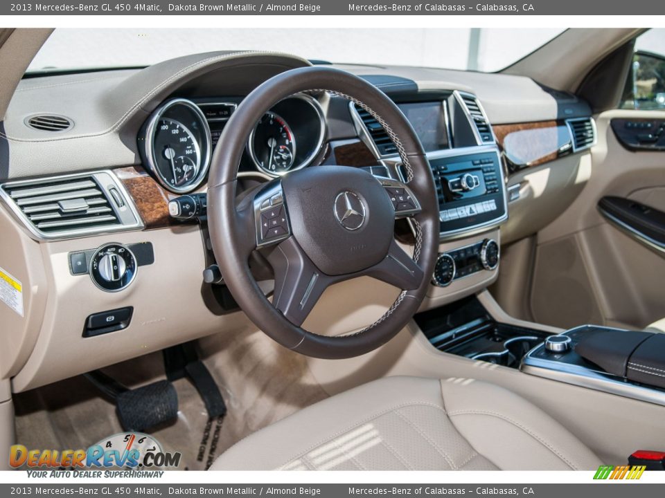 2013 Mercedes-Benz GL 450 4Matic Dakota Brown Metallic / Almond Beige Photo #21