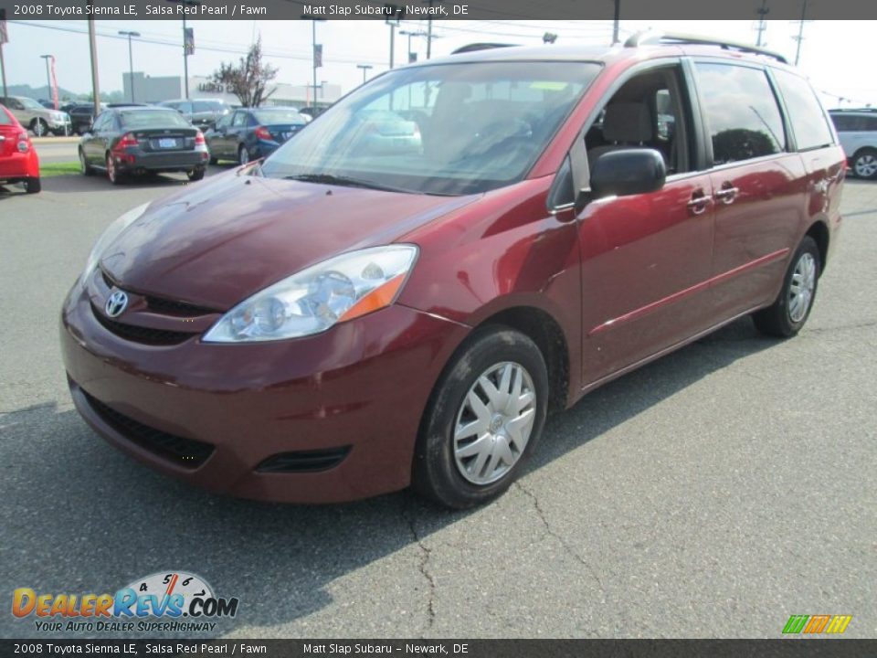 2008 Toyota Sienna LE Salsa Red Pearl / Fawn Photo #2