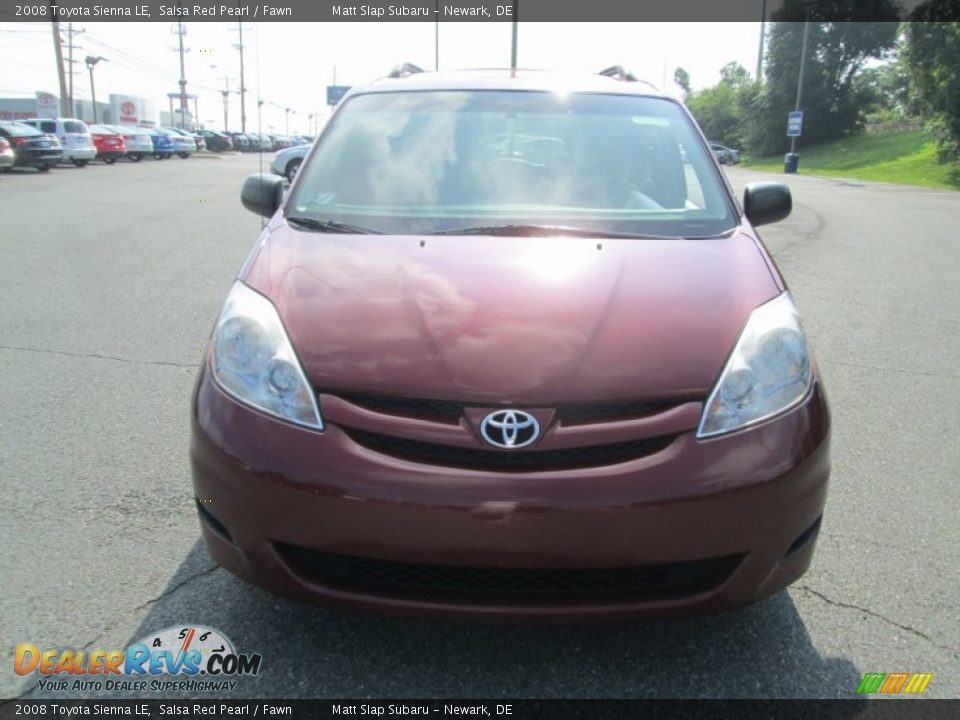 2008 Toyota Sienna LE Salsa Red Pearl / Fawn Photo #3