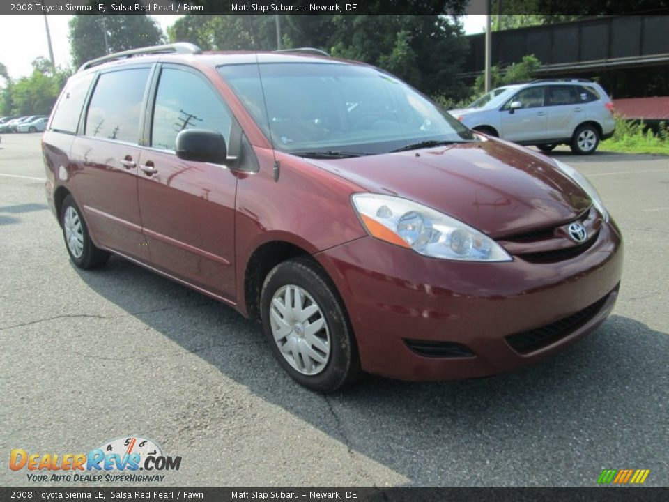 2008 Toyota Sienna LE Salsa Red Pearl / Fawn Photo #4