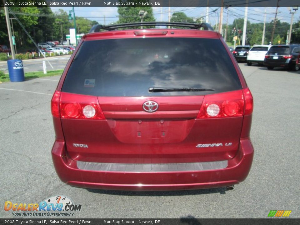 2008 Toyota Sienna LE Salsa Red Pearl / Fawn Photo #7
