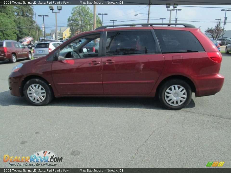 2008 Toyota Sienna LE Salsa Red Pearl / Fawn Photo #9