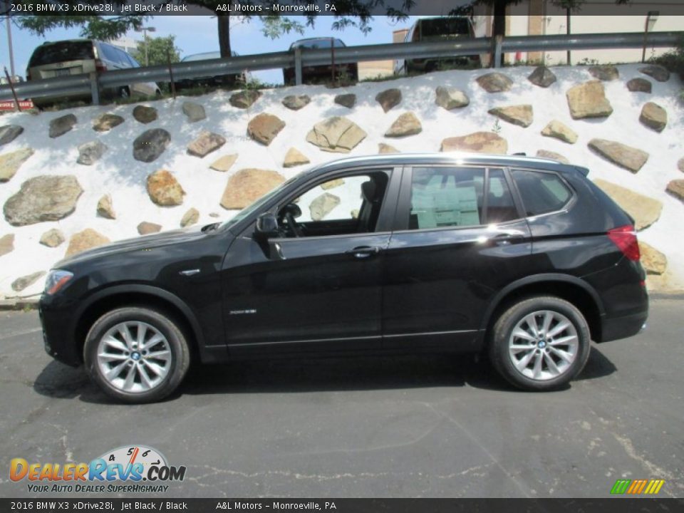 2016 BMW X3 xDrive28i Jet Black / Black Photo #2