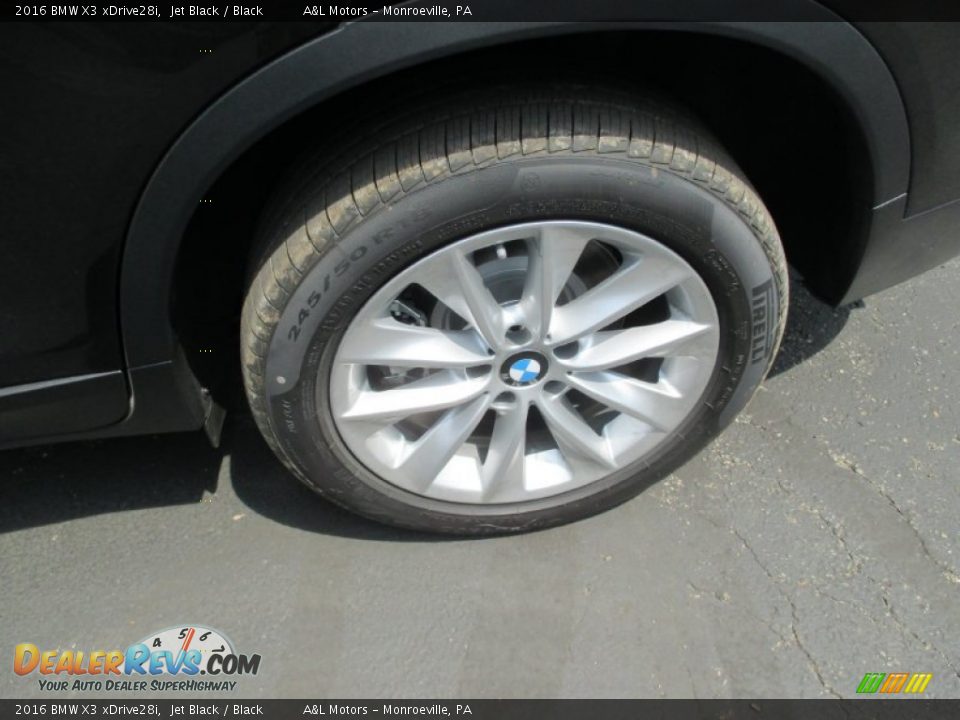 2016 BMW X3 xDrive28i Jet Black / Black Photo #3