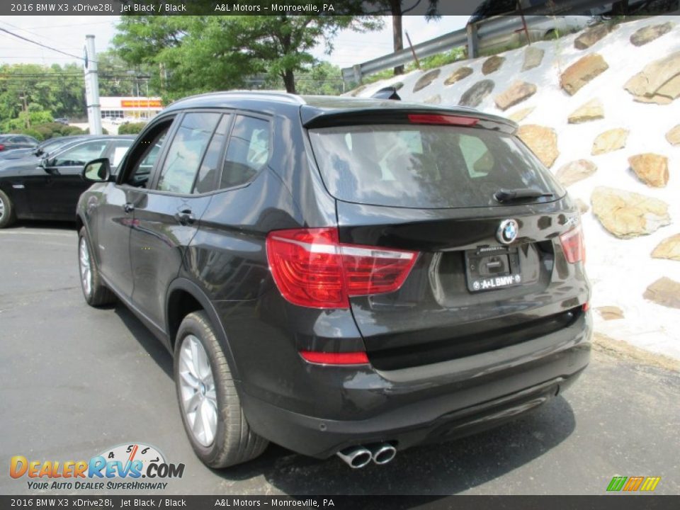 2016 BMW X3 xDrive28i Jet Black / Black Photo #4