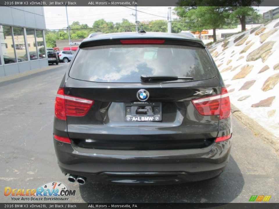 2016 BMW X3 xDrive28i Jet Black / Black Photo #5