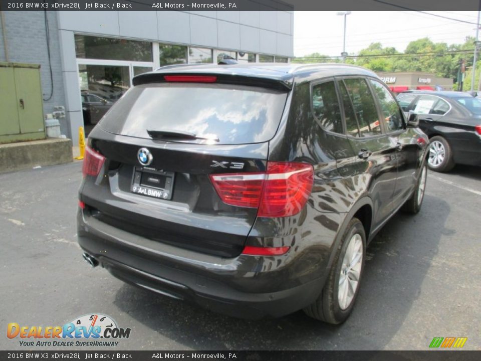 2016 BMW X3 xDrive28i Jet Black / Black Photo #6