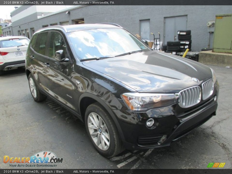 2016 BMW X3 xDrive28i Jet Black / Black Photo #7