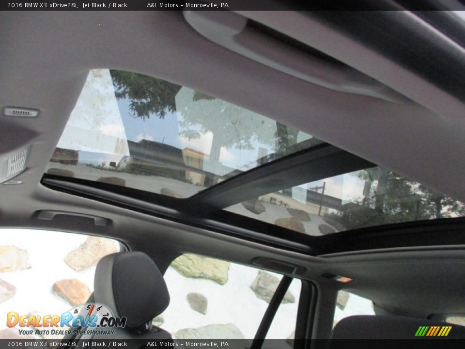 2016 BMW X3 xDrive28i Jet Black / Black Photo #10