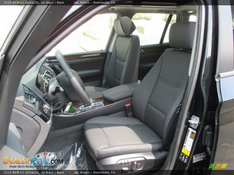 2016 BMW X3 xDrive28i Jet Black / Black Photo #12