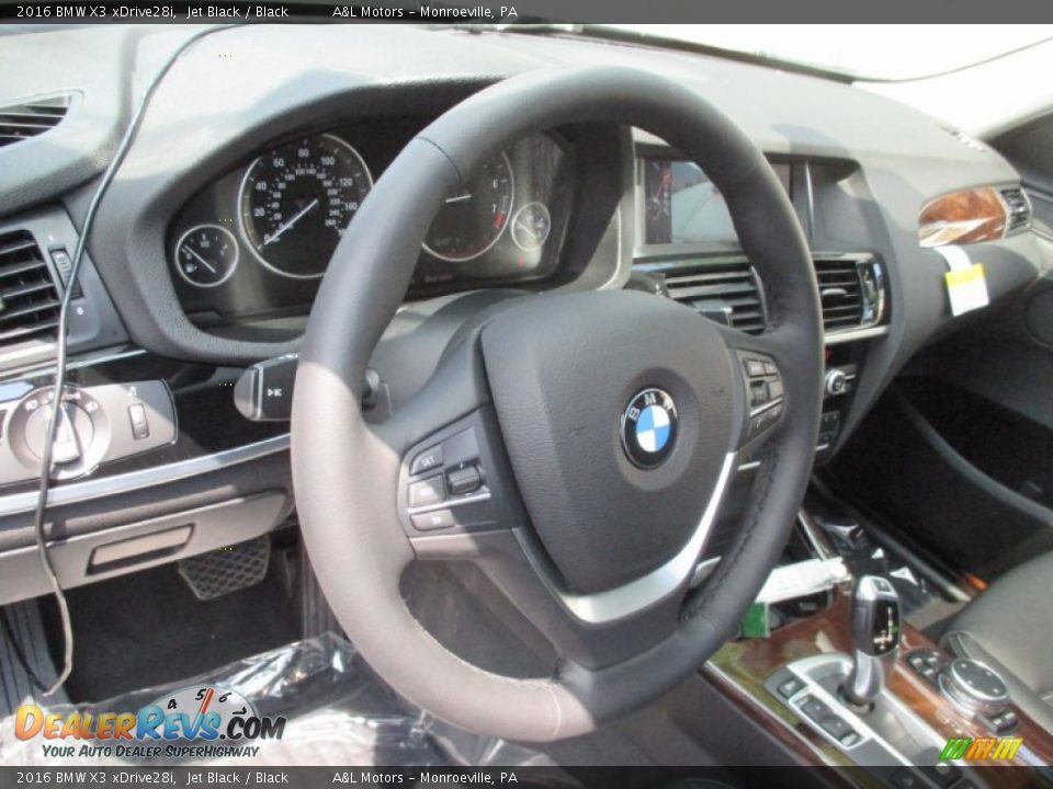 2016 BMW X3 xDrive28i Jet Black / Black Photo #14