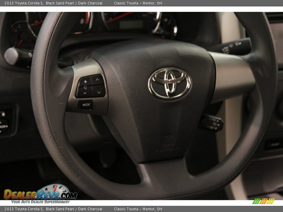 2013 Toyota Corolla S Black Sand Pearl / Dark Charcoal Photo #6