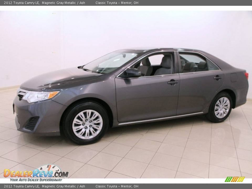 2012 Toyota Camry LE Magnetic Gray Metallic / Ash Photo #3