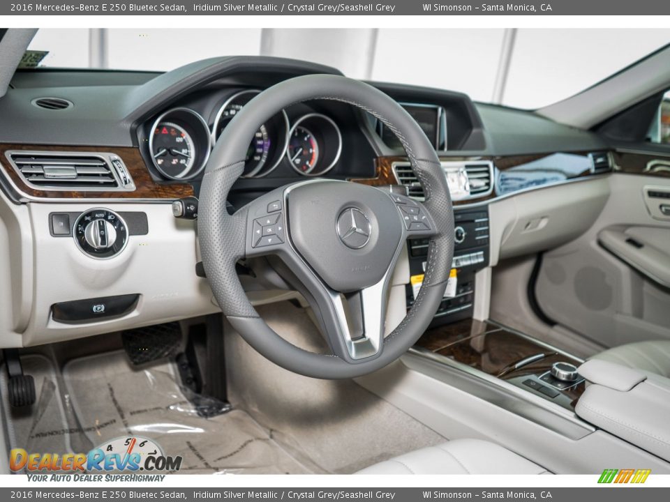 Crystal Grey/Seashell Grey Interior - 2016 Mercedes-Benz E 250 Bluetec Sedan Photo #6