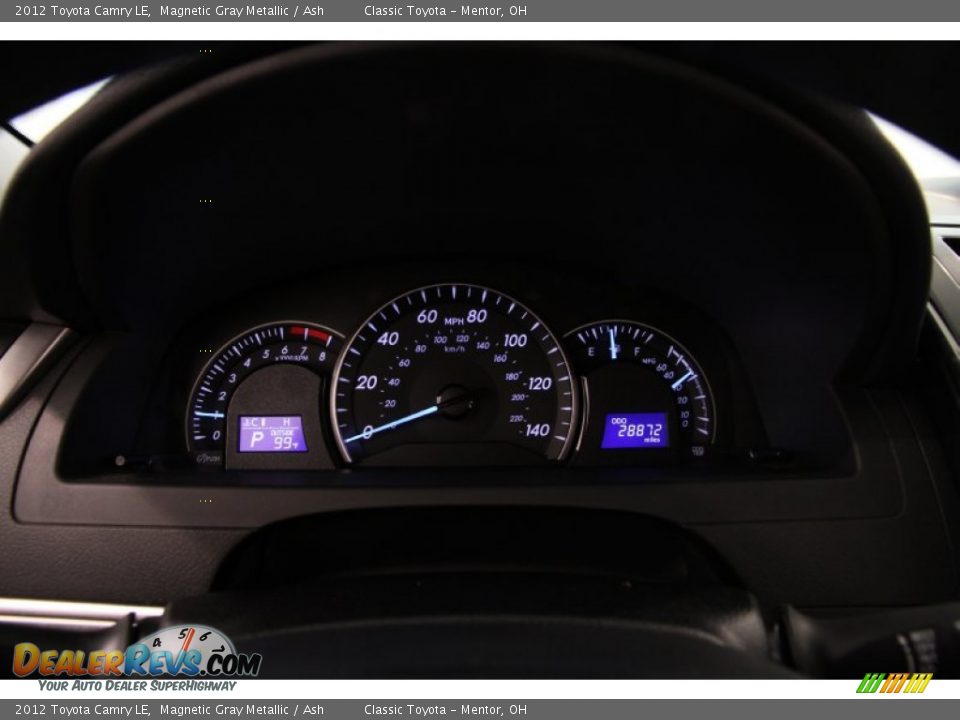 2012 Toyota Camry LE Magnetic Gray Metallic / Ash Photo #7