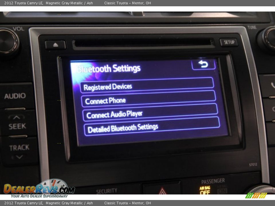 2012 Toyota Camry LE Magnetic Gray Metallic / Ash Photo #9