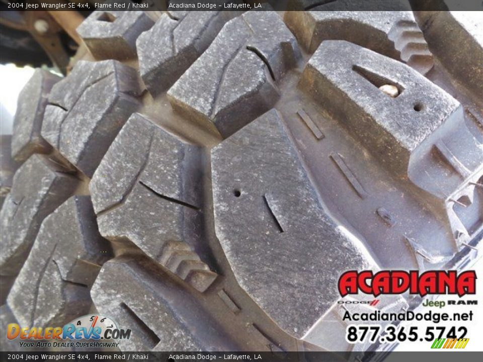 2004 Jeep Wrangler SE 4x4 Flame Red / Khaki Photo #14