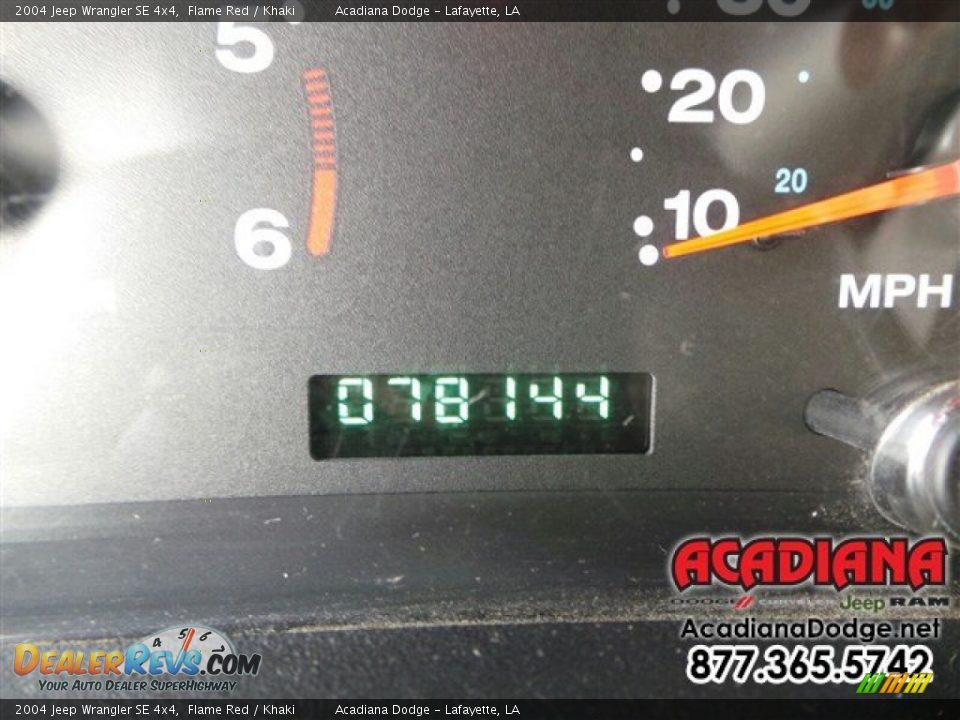 2004 Jeep Wrangler SE 4x4 Flame Red / Khaki Photo #27