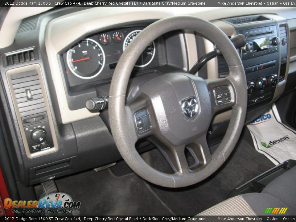 2012 Dodge Ram 1500 ST Crew Cab 4x4 Deep Cherry Red Crystal Pearl / Dark Slate Gray/Medium Graystone Photo #6