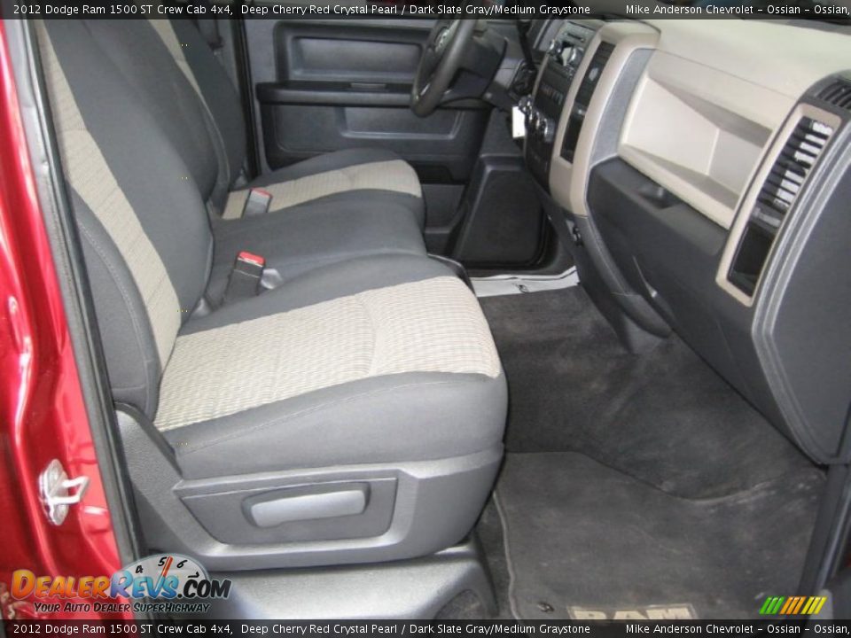 2012 Dodge Ram 1500 ST Crew Cab 4x4 Deep Cherry Red Crystal Pearl / Dark Slate Gray/Medium Graystone Photo #9