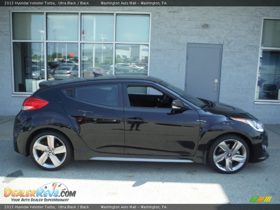 2013 Hyundai Veloster Turbo Ultra Black / Black Photo #2