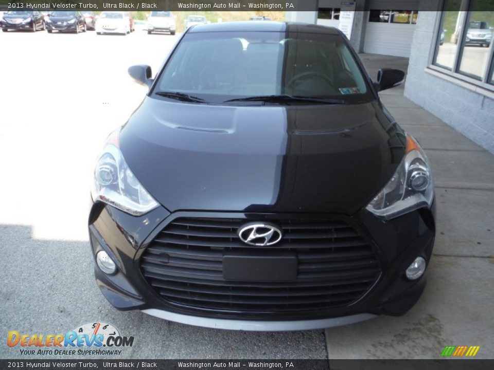 2013 Hyundai Veloster Turbo Ultra Black / Black Photo #4