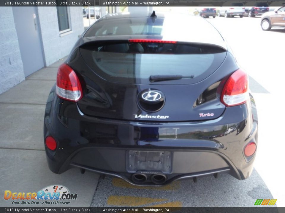 2013 Hyundai Veloster Turbo Ultra Black / Black Photo #7