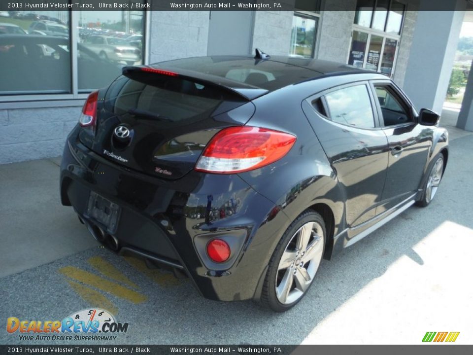 2013 Hyundai Veloster Turbo Ultra Black / Black Photo #8
