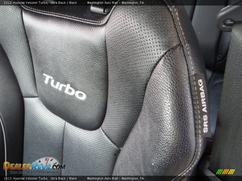 2013 Hyundai Veloster Turbo Ultra Black / Black Photo #14
