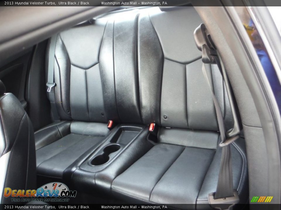 2013 Hyundai Veloster Turbo Ultra Black / Black Photo #21