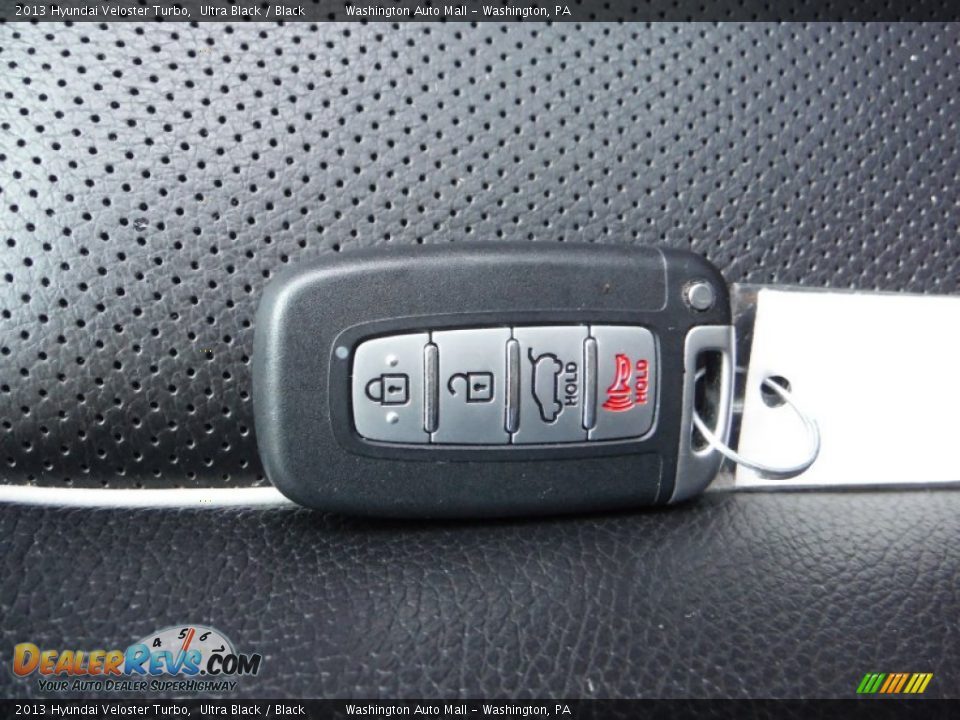 2013 Hyundai Veloster Turbo Ultra Black / Black Photo #23