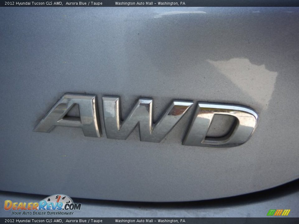 2012 Hyundai Tucson GLS AWD Aurora Blue / Taupe Photo #8