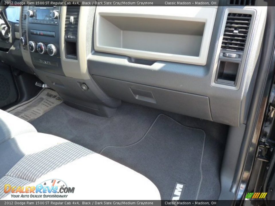2012 Dodge Ram 1500 ST Regular Cab 4x4 Black / Dark Slate Gray/Medium Graystone Photo #7