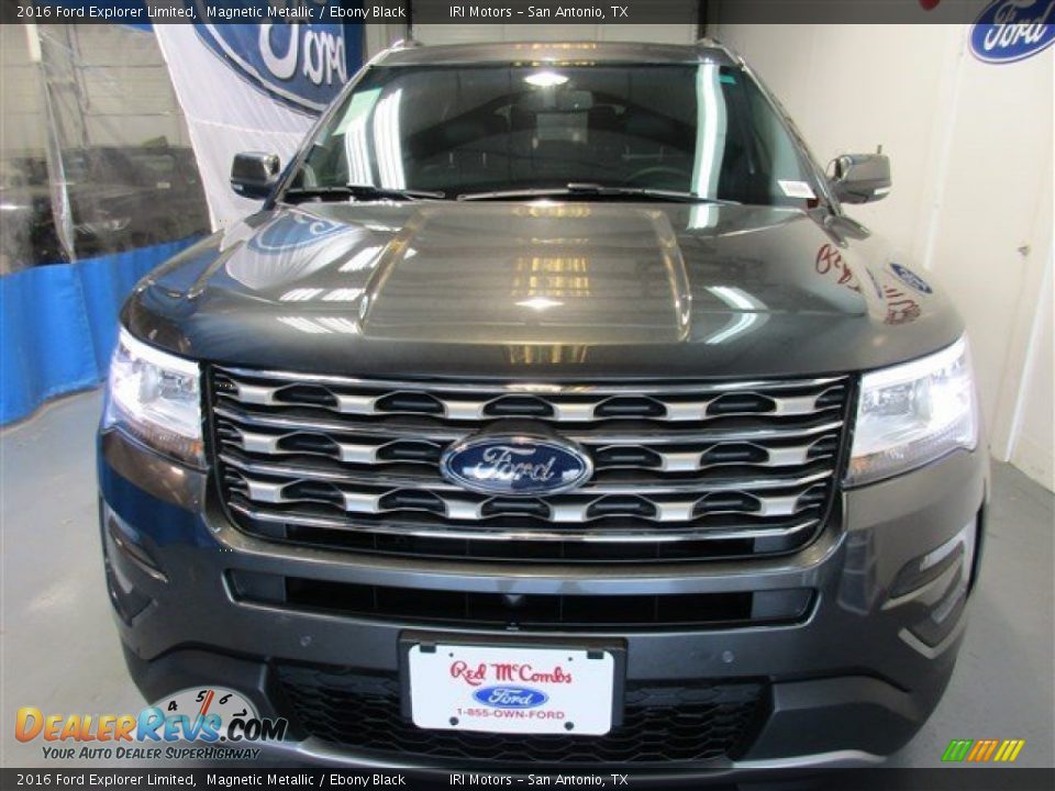 2016 Ford Explorer Limited Magnetic Metallic / Ebony Black Photo #2
