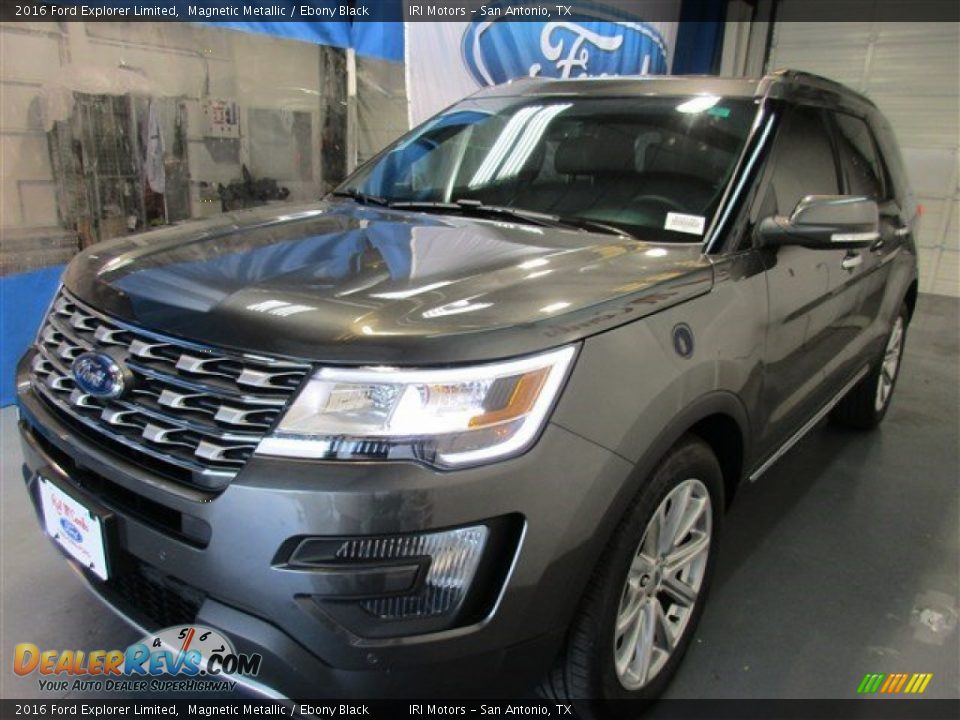 2016 Ford Explorer Limited Magnetic Metallic / Ebony Black Photo #3