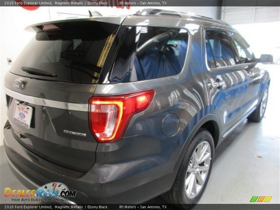 2016 Ford Explorer Limited Magnetic Metallic / Ebony Black Photo #8