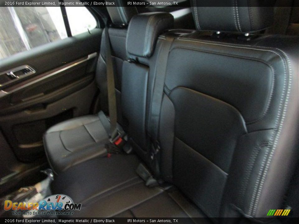 2016 Ford Explorer Limited Magnetic Metallic / Ebony Black Photo #10