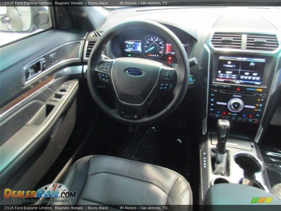 2016 Ford Explorer Limited Magnetic Metallic / Ebony Black Photo #11