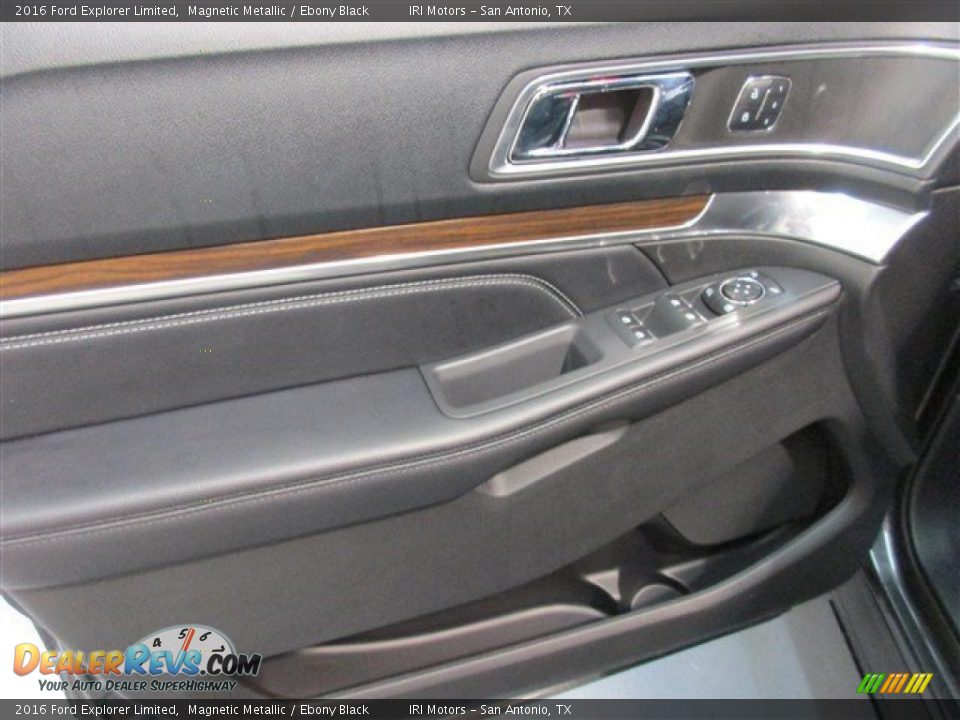 2016 Ford Explorer Limited Magnetic Metallic / Ebony Black Photo #16