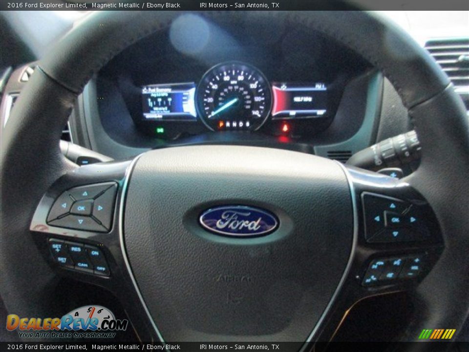 2016 Ford Explorer Limited Magnetic Metallic / Ebony Black Photo #23
