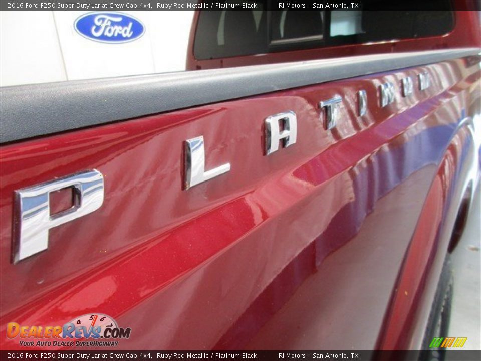 2016 Ford F250 Super Duty Lariat Crew Cab 4x4 Ruby Red Metallic / Platinum Black Photo #10