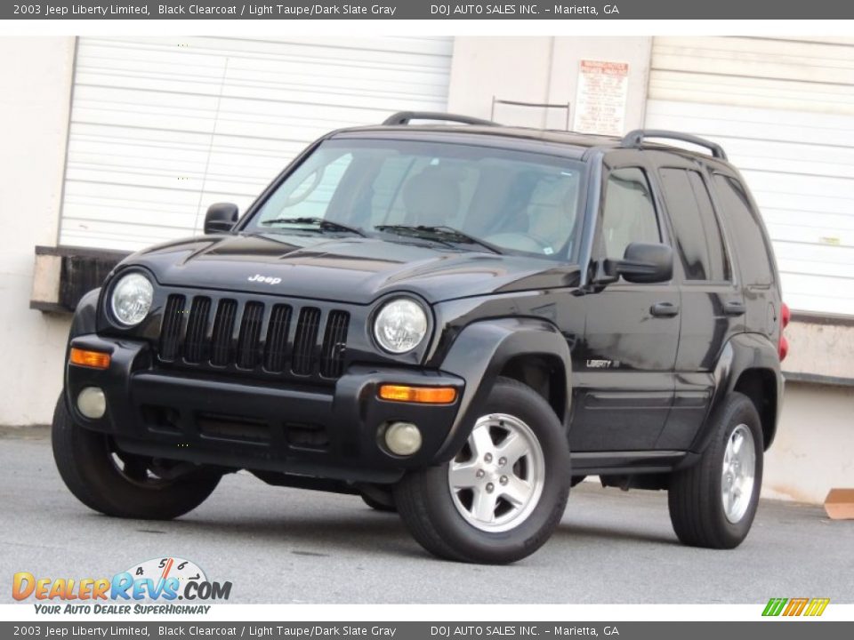 2003 Jeep Liberty Limited Black Clearcoat / Light Taupe/Dark Slate Gray Photo #1