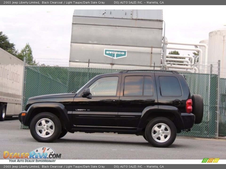 2003 Jeep Liberty Limited Black Clearcoat / Light Taupe/Dark Slate Gray Photo #5