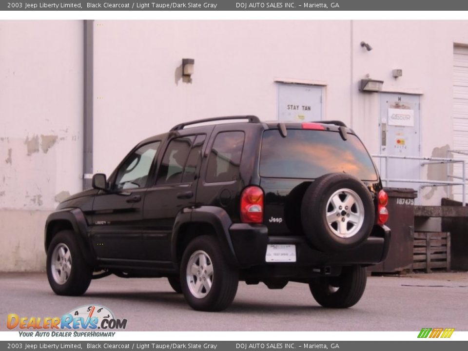 2003 Jeep Liberty Limited Black Clearcoat / Light Taupe/Dark Slate Gray Photo #7