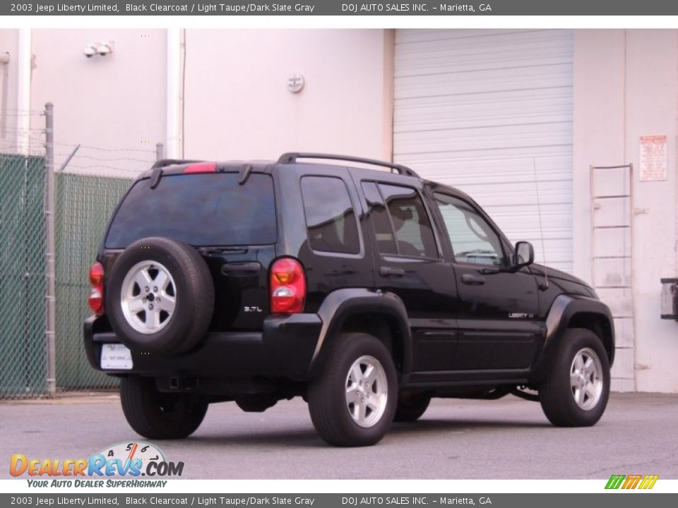 2003 Jeep Liberty Limited Black Clearcoat / Light Taupe/Dark Slate Gray Photo #8