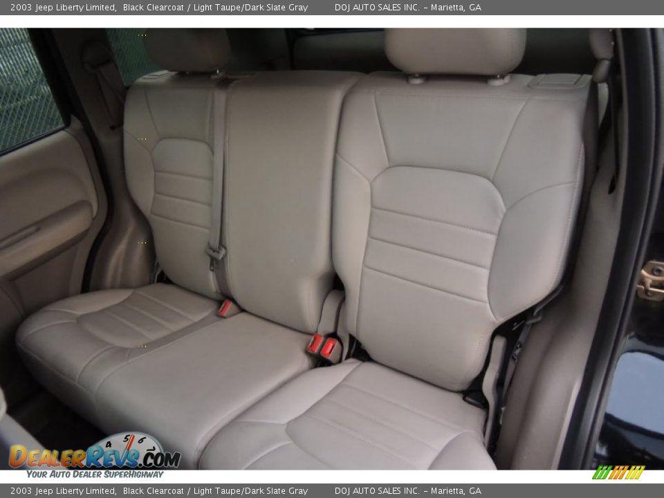 2003 Jeep Liberty Limited Black Clearcoat / Light Taupe/Dark Slate Gray Photo #16