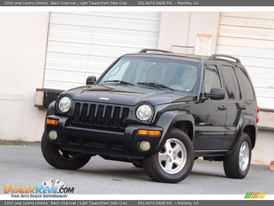 2003 Jeep Liberty Limited Black Clearcoat / Light Taupe/Dark Slate Gray Photo #18