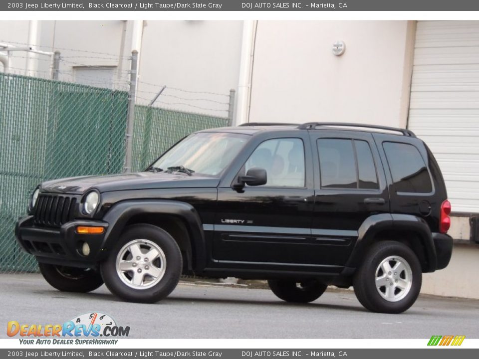 2003 Jeep Liberty Limited Black Clearcoat / Light Taupe/Dark Slate Gray Photo #19